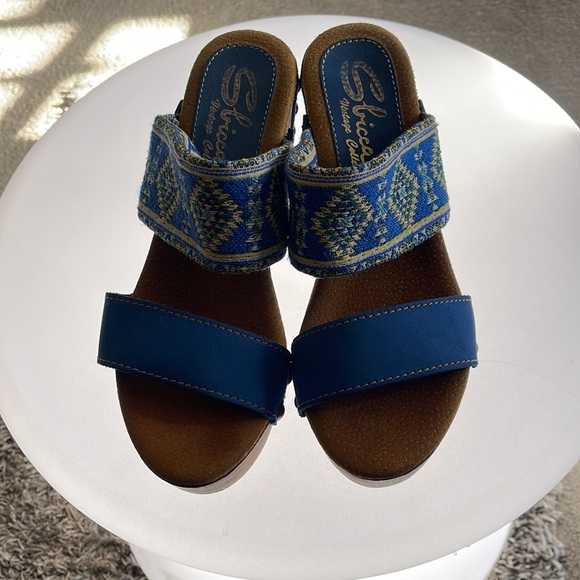 Sbicca Denim Vintage Collection Wood Heels - Picture 2 of 10